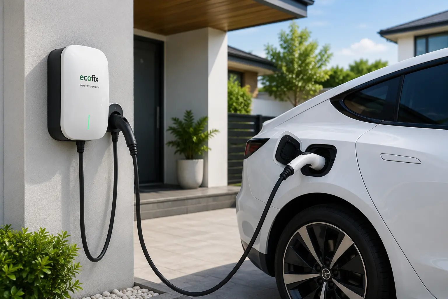 Residential EV charger installation